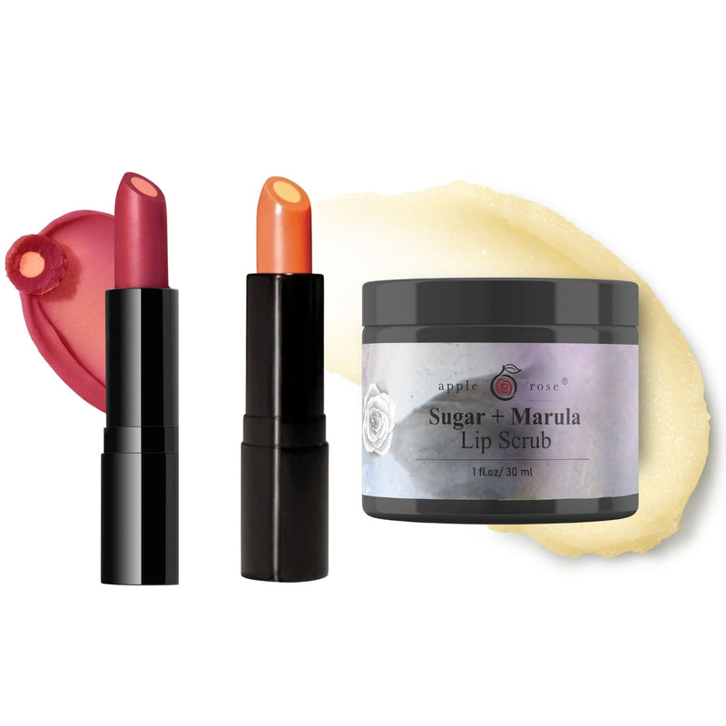 *NEW* Vitamin C Lip Care Trio from Apple Rose Beauty natural and organic skin care and organic beauty