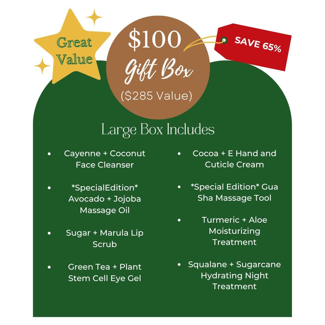Holiday Gift Box from Apple Rose Beauty natural and organic skin care and organic beauty