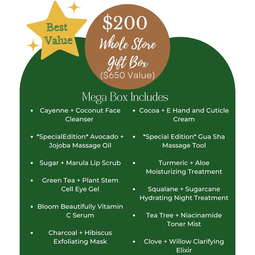 Holiday Gift Box from Apple Rose Beauty natural and organic skin care and organic beauty