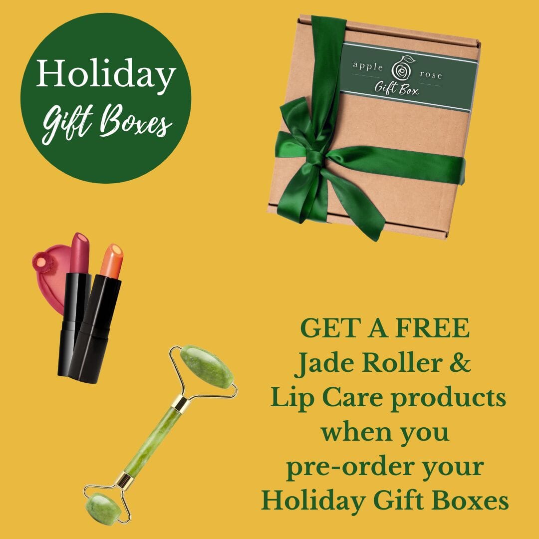 Holiday Gift Box from Apple Rose Beauty natural and organic skin care and organic beauty