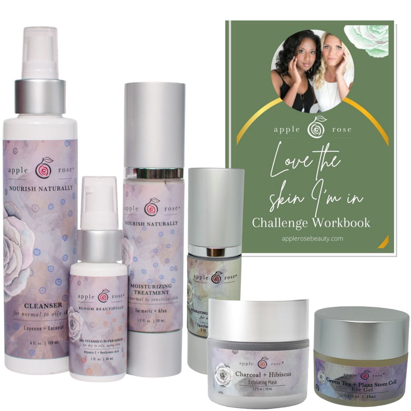 Love The Skin I'm In Bundle, Workbook and Videos from Apple Rose Beauty natural and organic skin care and organic beauty