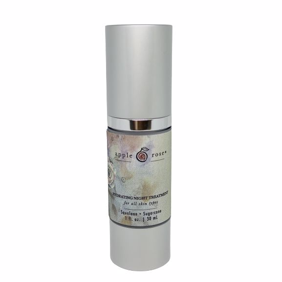 *NEW* Squalane + Sugarcane Hydrating Night Treatment from Apple Rose Beauty natural and organic skin care and organic beauty