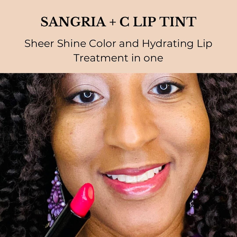 Sangria + C Lip Tint from Apple Rose Beauty natural and organic skin care and organic beauty