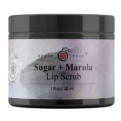 Sugar + Marula Lip Scrub from Apple Rose Beauty natural and organic skin care and organic beauty