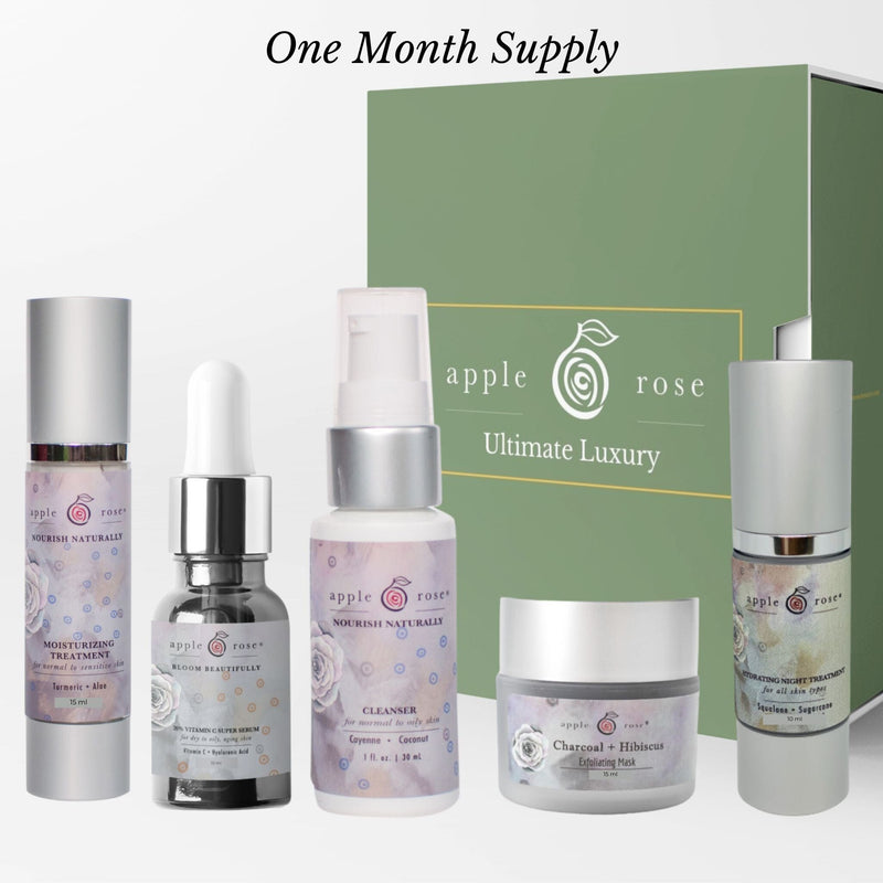 Ultimate Luxury Beauty Box from Apple Rose Beauty natural and organic skin care and organic beauty
