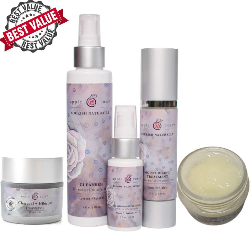 Ultimate Skincare System from Apple Rose Beauty natural and organic skin care and organic beauty